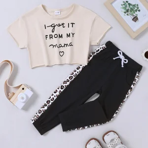 Toddler Girl Clothes Baby Summer T-Shirt & Long Pants 2PC outfits