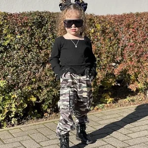 Girls Clothes Size 1-5t Girls Fall Outfit. Long Sleeve Square Neck Shirt & Pants.