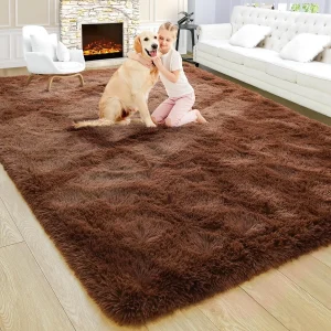 Fluffy Area Rugs for kids Bedroom-Non Slip
